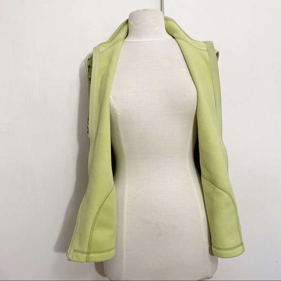 ALLISON DALEY zip front print fleece vest side pockets very soft MP - Picture 4 of 7